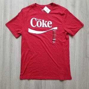 Coca-Cola T-Shirt Mens Medium Red NWT Enjoy Coke Graphic Tee Tagless Lightweight